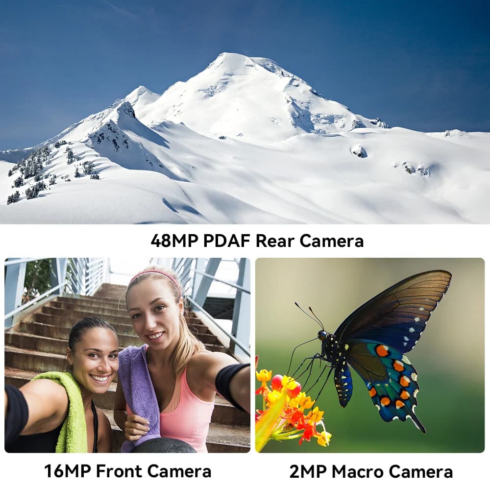 هاتف قوي مقاوم للماء IP68 بنظام أندرويد 13، كوبوت كينج كونج 8، معالج ثماني النواة، 12 جيجابايت رام (6+6 جيجابايت)، 256 جيجابايت روم، بطارية 10600 مللي أمبير، كاميرا 48 ميجابكسل، NFC - 5