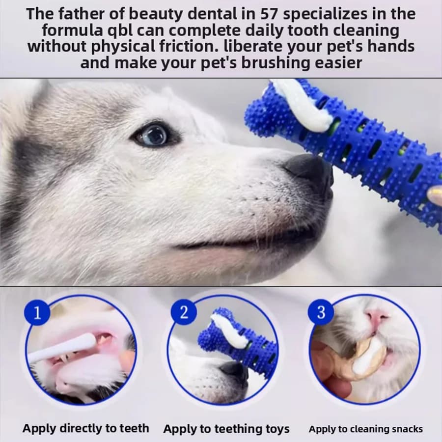PetClear 120g Pet Toothpaste (Chicken Flavor) - Remove Tartar, Clean Teeth, Freshen Breath, Reduce Plaque for Pets - 5