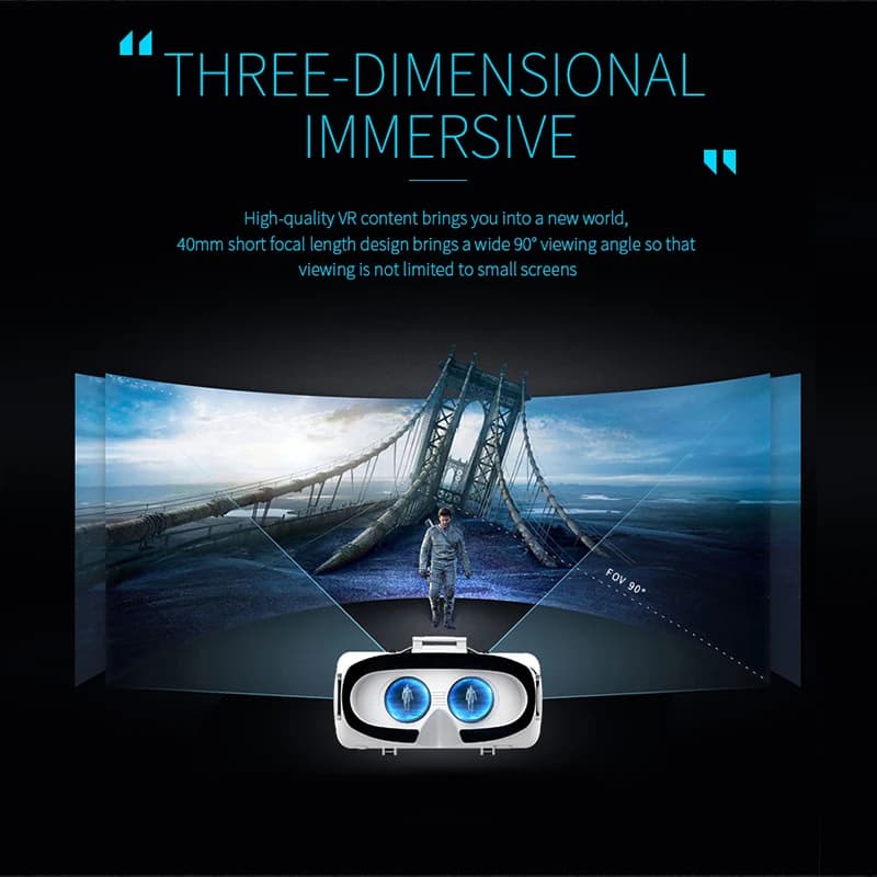 VR Shinecon Casque Helmet 3D Glasses Virtual Reality Augmented For iPhone Android Smartphone Smart Phone Goggle Mobile Viar Game - 5