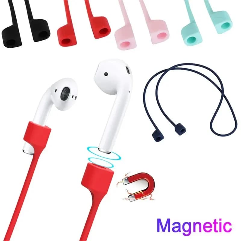 Fone De Ouvido سيليكون مكافحة خسر المغناطيسي حبل سماعات ل أبل Airpods 2 1 Air Pods سماعات بلوتوث اللاسلكية سماعات الأذن