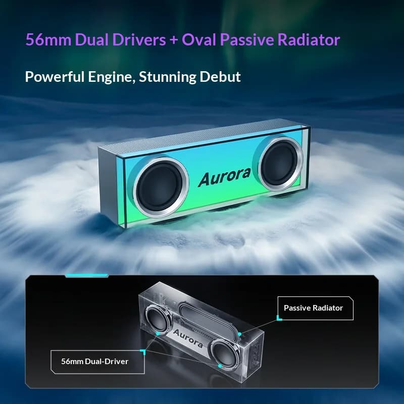 Edifier HECATE AURORA Desktop Speaker Customized RGB Light Gaming Music Portable Speaker Bluetooth Wireless Home Speaker Gift PC - 4