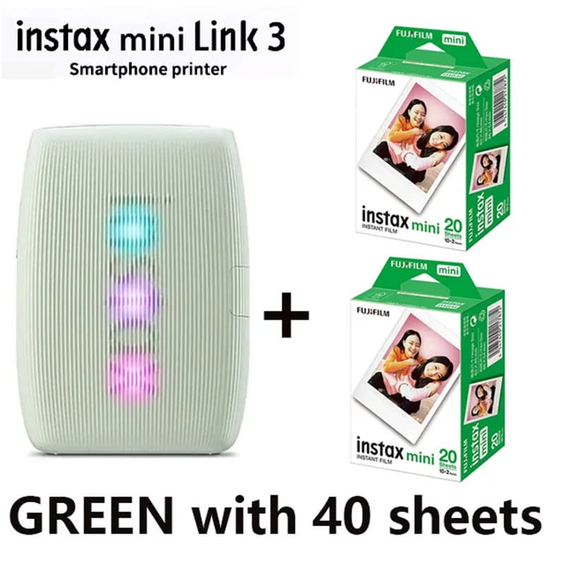 طابعة Fujifilm Instax Mini Link 3، طابعة صور Instax، طابعات كاميرا للهواتف الذكية، آلة أفلام، كاميرا Fujifilm جديدة