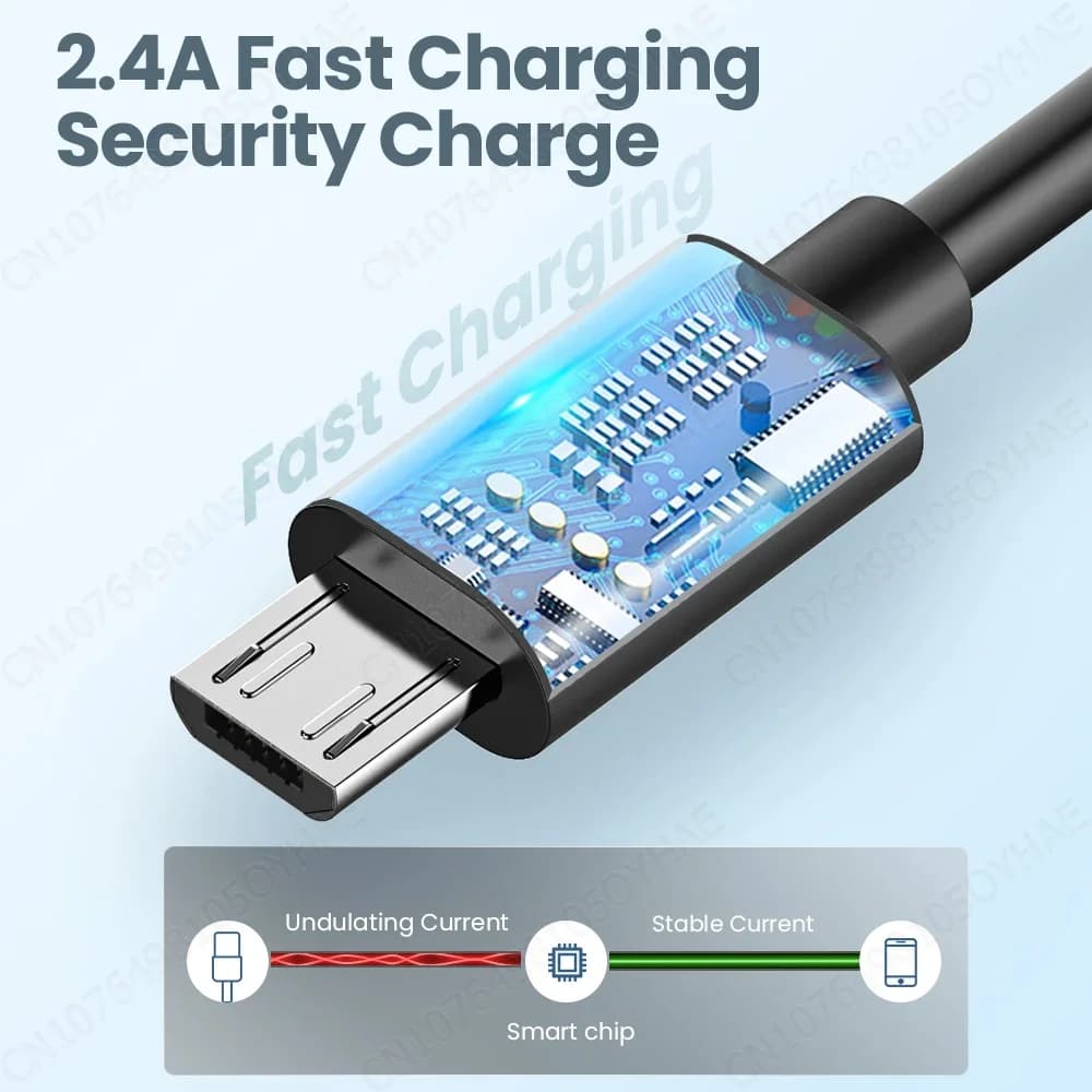 كابل نوع C إلى مايكرو USB محول USB نوع-C سريع لهواتف سامسونج وهواوي وشاومي وون بلس وماك بوك برو OTG - 2