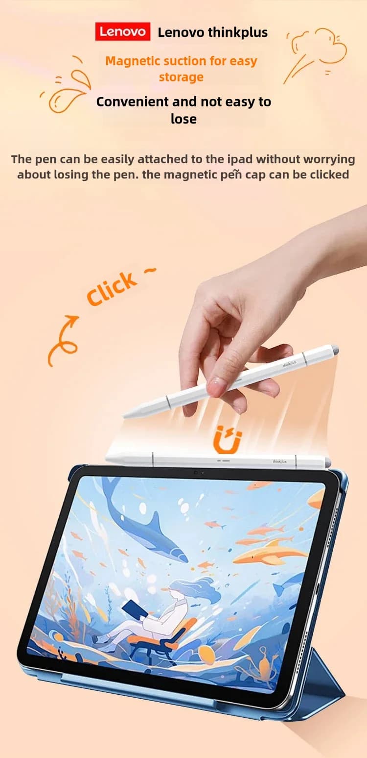 Lenovo Stylus Universa Pen For Android IOS Capacitive Screen For iPad Apple Huawei Xiaomi Samsung Tablet three tips Pencil - 6