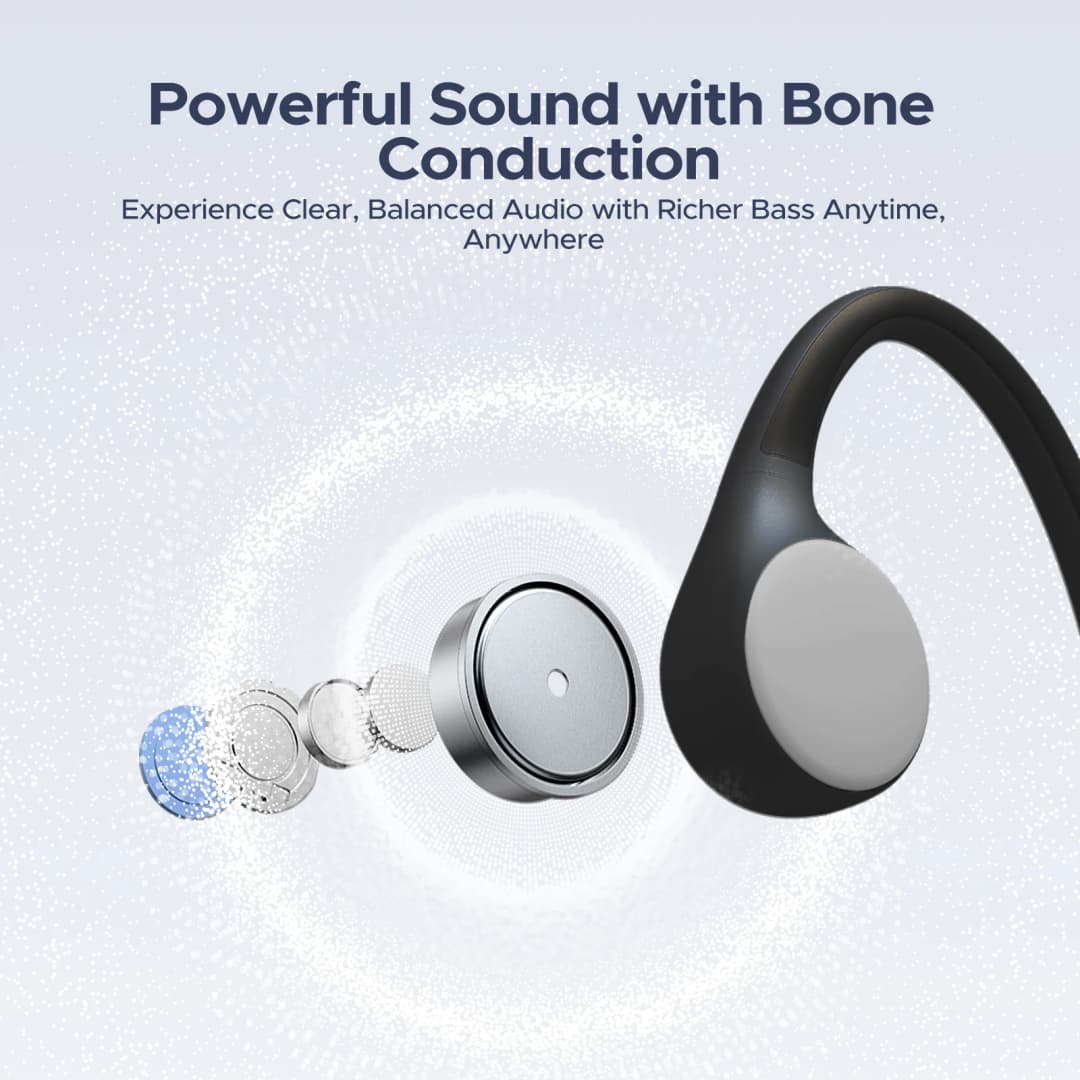 سماعات DOOGEE BoneBeat Run بنظام توصيل العظام، بطارية تدوم 10 ساعات، سماعات أذن رياضية لاسلكية مفتوحة للأذن للجري وركوب الدراجات - 6