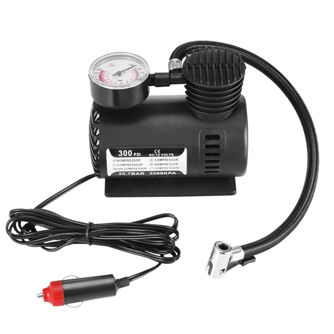300PSI 12V Mini Air Compressor Auto Car Electric Tire Air Inflator Pump Mini Air Compressor Air Pump Mini Car Air Compressor