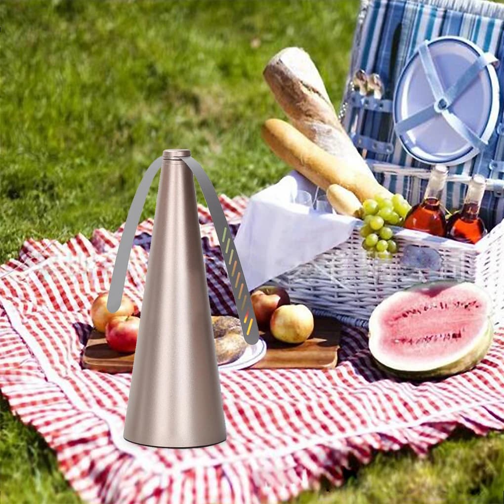 مبيد حشرات طائر في الهواء الطلق، مروحة طاولة طعام المطبخ، تعمل بالبطارية الكهربائية، أداة حماية الطعام - 2