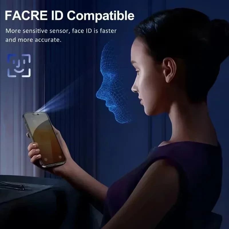 5 قطع واقي شاشة خصوصية تغطية كاملة لآيفون 16 11 12 13 14 برو ماكس ميني زجاج مضاد للتجسس 8K لآيفون 15 17 برو XR XS ماكس - 5