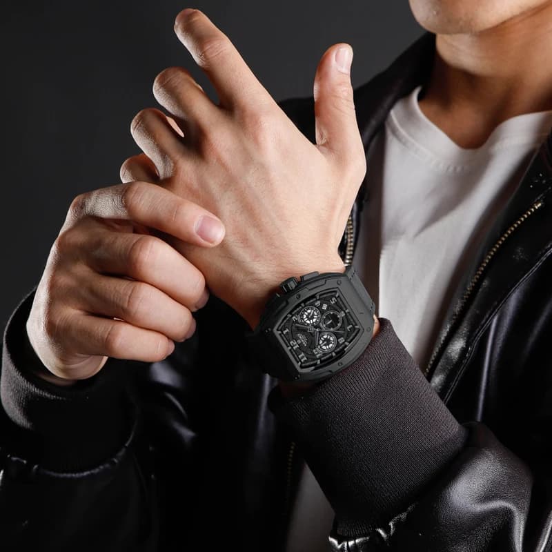 NAVIFORCE Luxury Brand Men Sports Watch Quartz 24 Hours Chronograph Waterproof Male Wristwatches Date Display Clock Reloj Hombre - 3