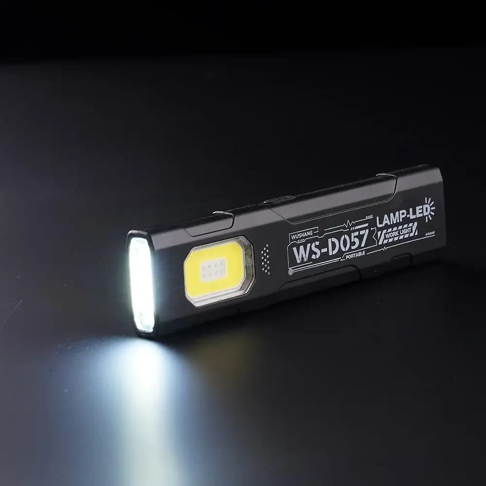 LED Torch Portable Mini Flashlight 800LM Rechargeable Pocket Light Magnetic Base Clip Work Light Hiking Fishing EDC - 6