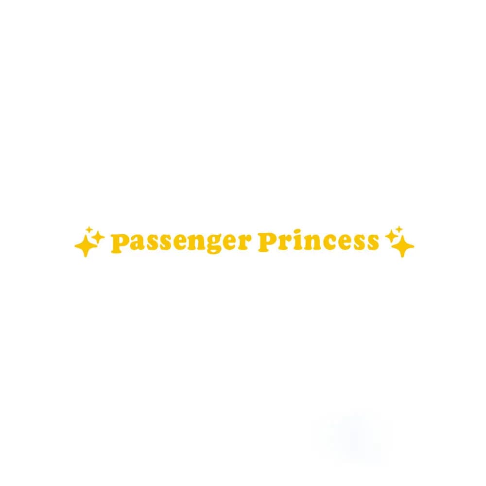 Car Stickers Fun Mirror Decorative Sticker Passenger Princess Waterproof Sticker Mirror Cover Film Woman for Universal Model - 4