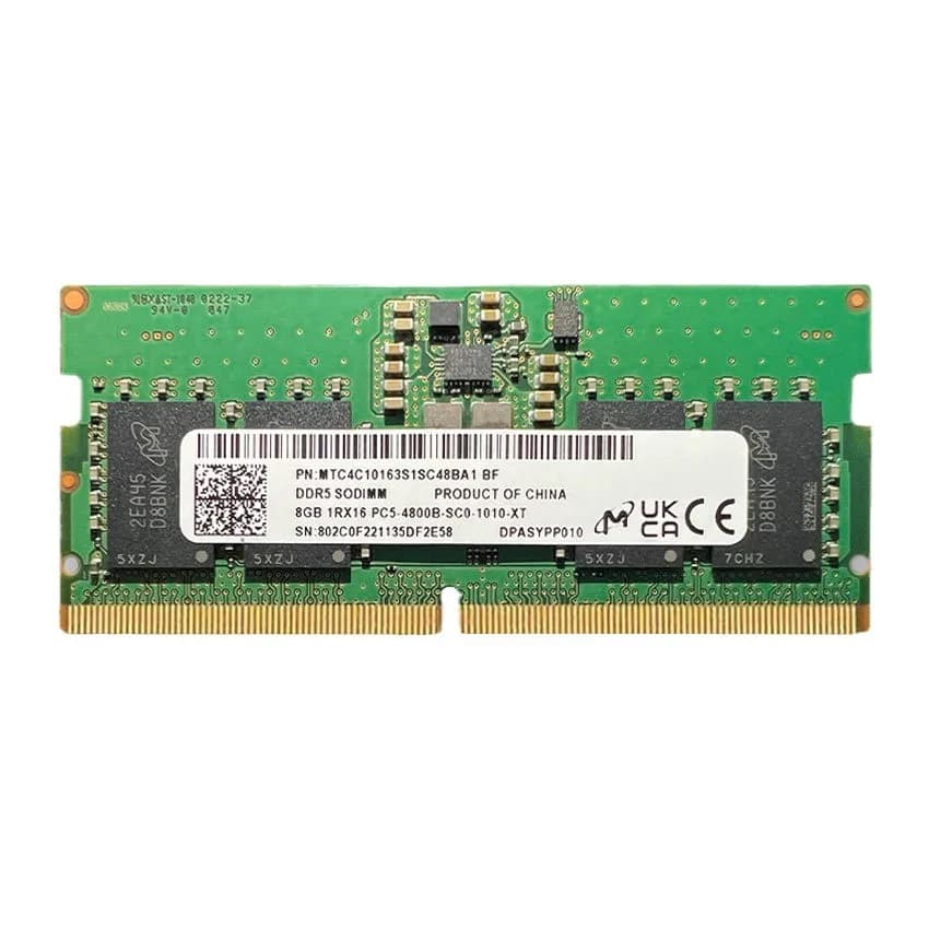 ذاكرة كمبيوتر محمول DDR5 من Crucial Micron، 16GB، 32GB، 8GB، 4800MHz، 5600MHz، SODIMM، 262Pin، PC5-38400، 44800، لـ Intel و AMD - 3