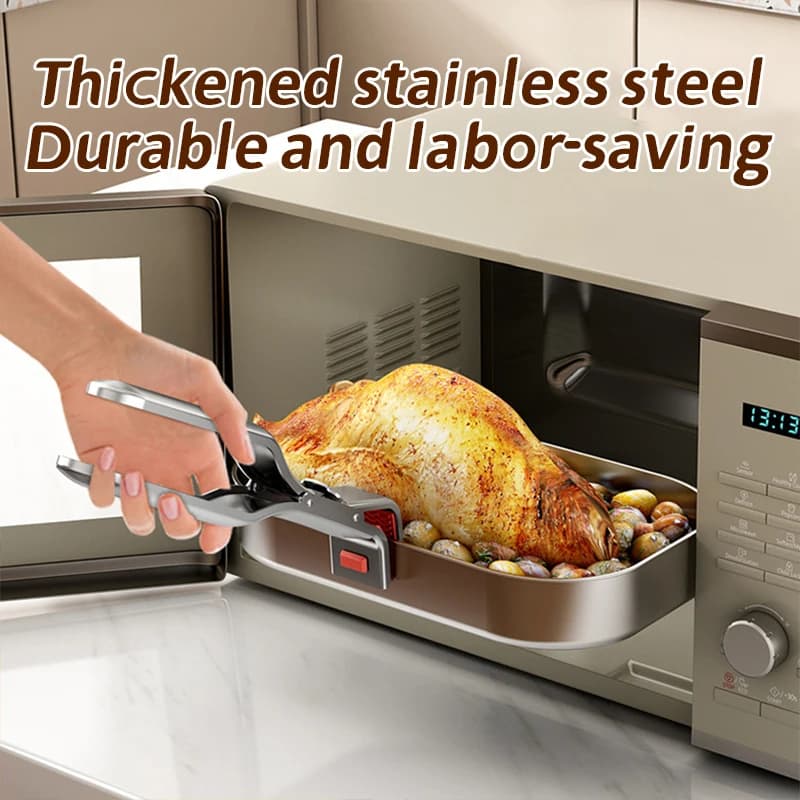مكافحة السمط كليب حامل وعاء ساخن طبق المشبك وعاء عموم القابض كليب طبق ساخن لوحة السلطانية رافع المسترد ملقط لوازم المطبخ - 4