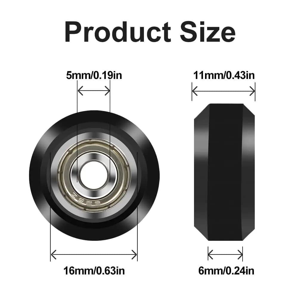 Creality Official Ender3 POM Wheel Plastic Pulley Linear Bearing for Ender 3 S1/Ender 5/CR10 Series 3D Printer POM Wheel ﻿ - 2