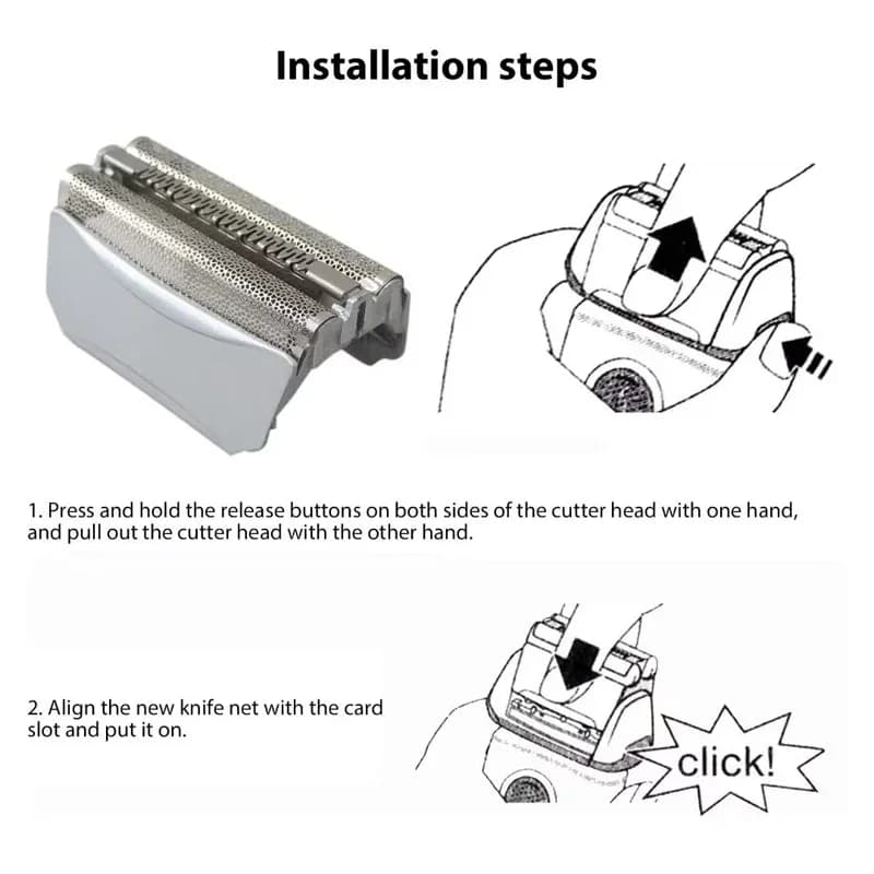 رأس استبدال 51S من الفويل والشفرة لسلسلة براون 5 و 8000، 590cc,8595,8985,8975,8991,8995,8985,wfs1,wfs2 - 2