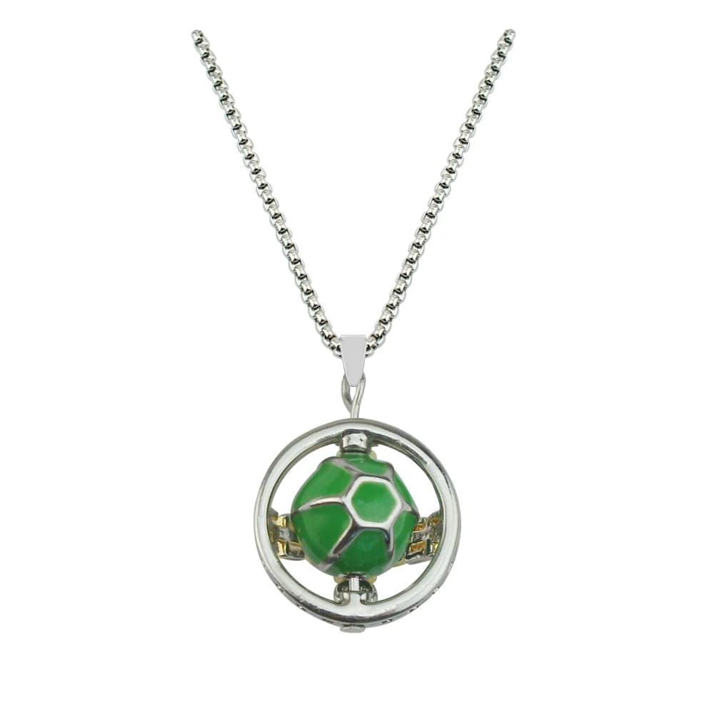 Anime JoJos Bizarre Adventure Ball Run Necklace Gyro Julius Caesar Zeppeli Cosplay Ball Pendant Necklaces Choker Jewelry - 3