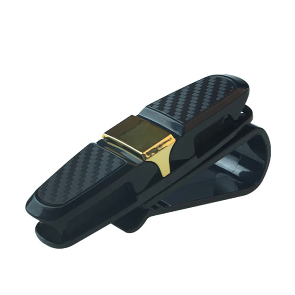 حافظة نظارات السيارة العالمية حاجب الشمس للسيارة حامل النظارات الشمسية مشبك بطاقة تذكرة حامل النظارات ملحقات السيارات الداخلية - 2