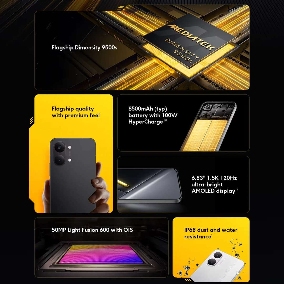 POCO X8 Pro Max Global Version Phones 8500mAh 6.83'' 1.5K 120Hz Ultra-Bright AMOLED Display Dimensity 9500s Xiaomi Smartphone - 3