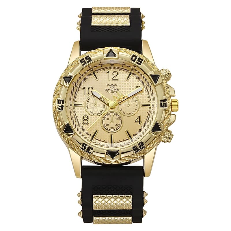 Fashion Sports Style Silicone Men's Watch Casual Wrist Watch - 2