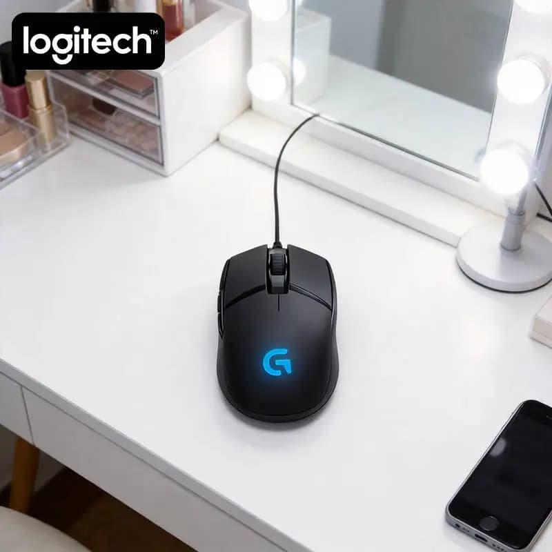 High-Precision Logitech G402 Mouse 4 DPI Adjustable Levels 32-Bit Processor Anti-Slip for Competitive Gaming Play