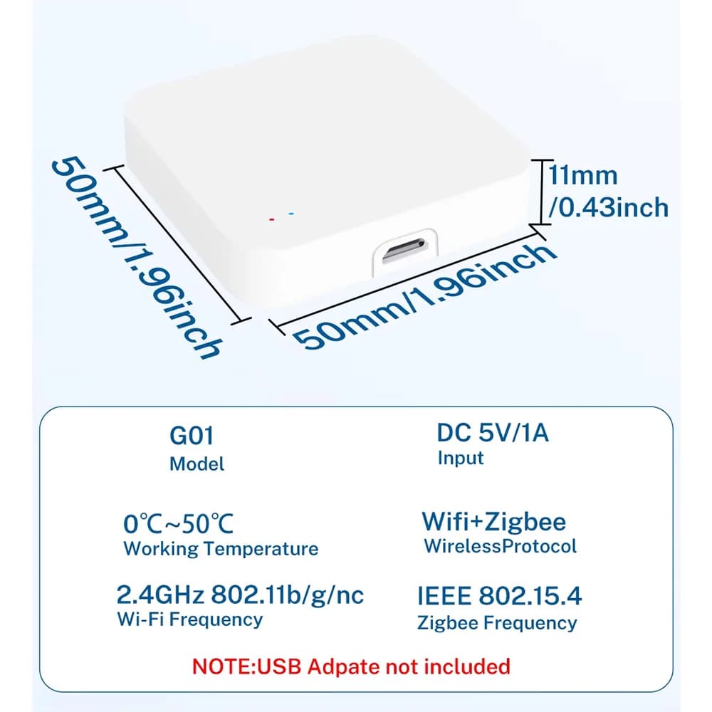 مركز بوابة Tuya Zigbee 3.0 جسر لاسلكي للمنزل الذكي جهاز أتمتة بتحكم عن بعد عبر تطبيق Smart Life يعمل مع Alexa وGoogle - 6
