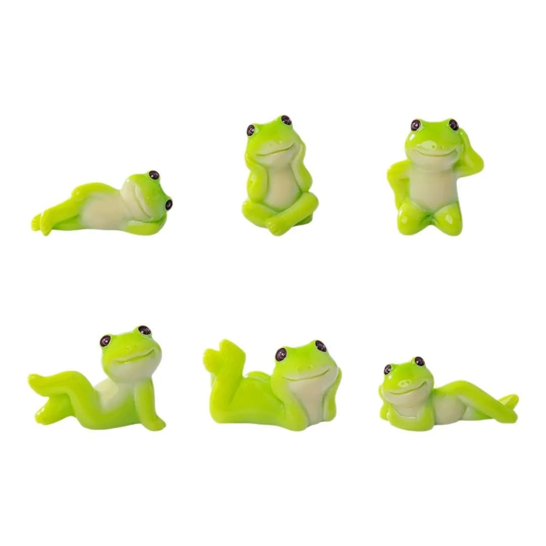 Creative Cartoon, Funny Frog Doll, Micro Landscape Accessories, Resin Crafts, Car Desktop Ornaments - 5