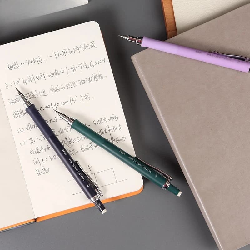 قلم رصاص ميكانيكي FABER-CASTELL 0.5 مم، قلم رسم تلقائي مع قبضة ناعمة، لوازم مدرسية للطلاب - 4