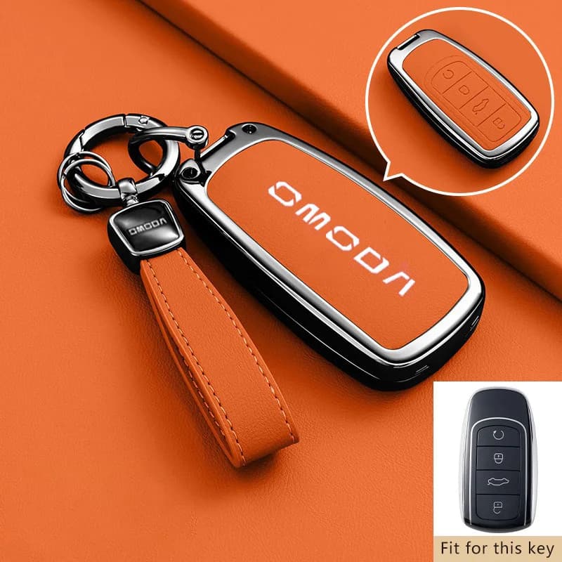 حافظة مفاتيح من سبائك الزنك لسيارة Chery Omoda C5 5 9 Phev Premium 2025 2026 إكسسوارات السيارات غطاء ريموت حامل غطاء سلسلة مفاتيح