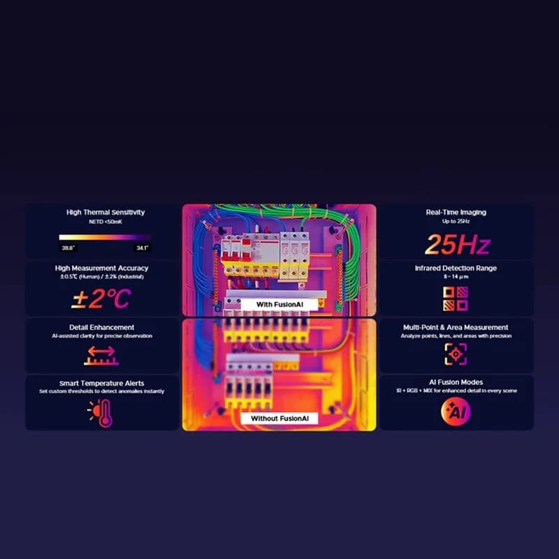 هاتف DOOGEE S300 Plus حراري متين 5G تصوير حراري 12 جيجابايت 1 تيرا بايت شاشة 6.78 بوصة أندرويد 16 دعم الهاتف المحمول - 6