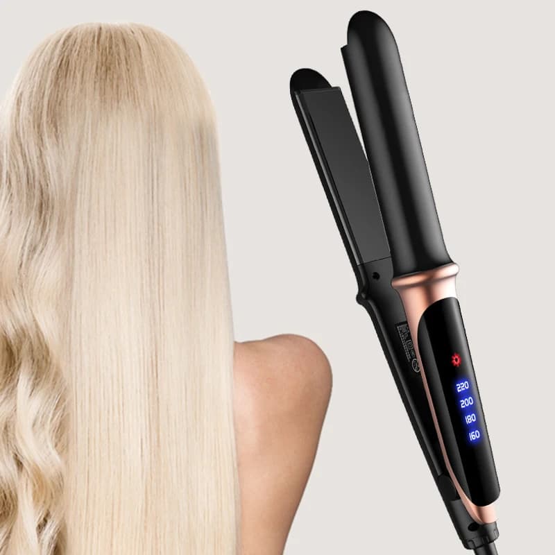 Flat Iron Hair Straightener 2 In 1 Professional Hair Straightener Hair Iron Curling Straightening Irons - 5