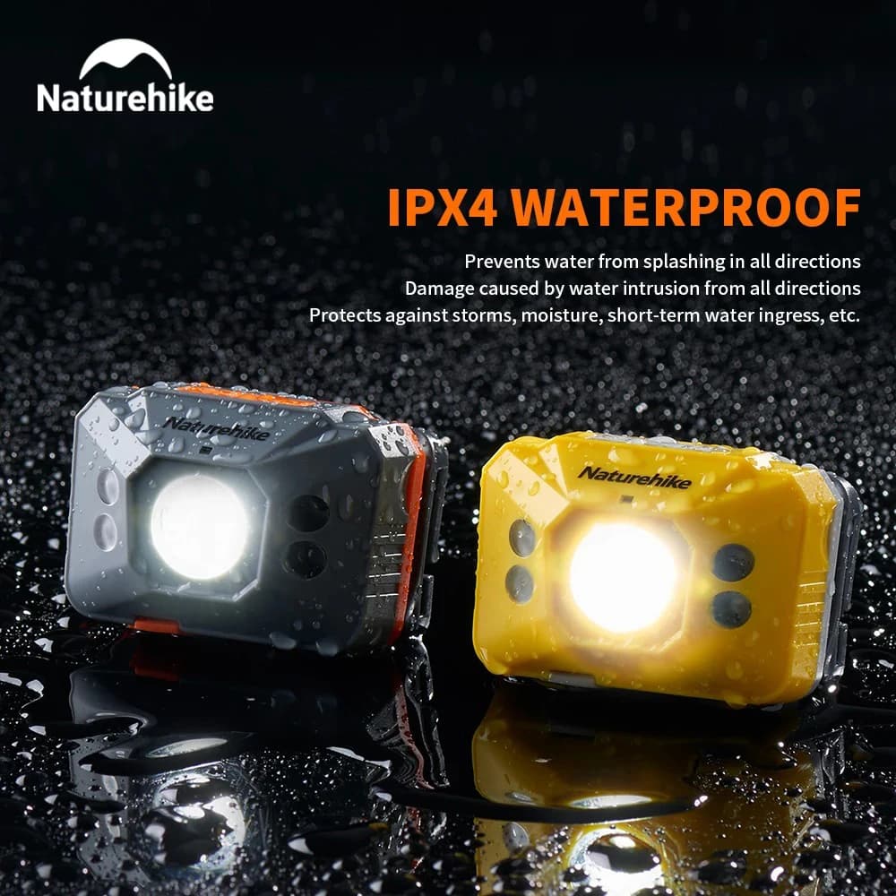 Naturehike Camping Light Ultralight IPX4 Waterproof Sensor Headlight 42h High Endurance Usb Charge Lantern Outdoor Hiking Lamp - 2