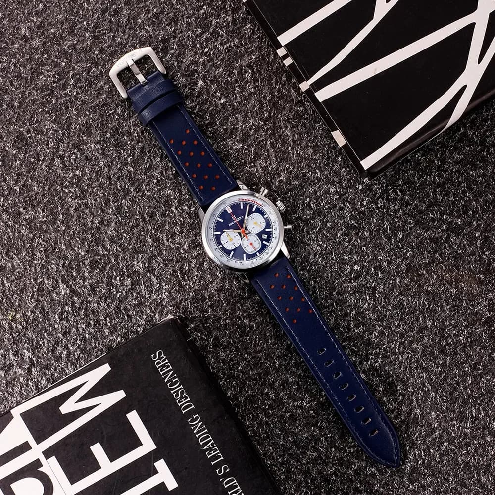 ساعة INCASEDA كرونوغراف جديدة متعددة الوظائف بحركة كوارتز للرجال سلسلة فاخرة فائقة السطوع ومضيئة كوارتز عصرية - 5