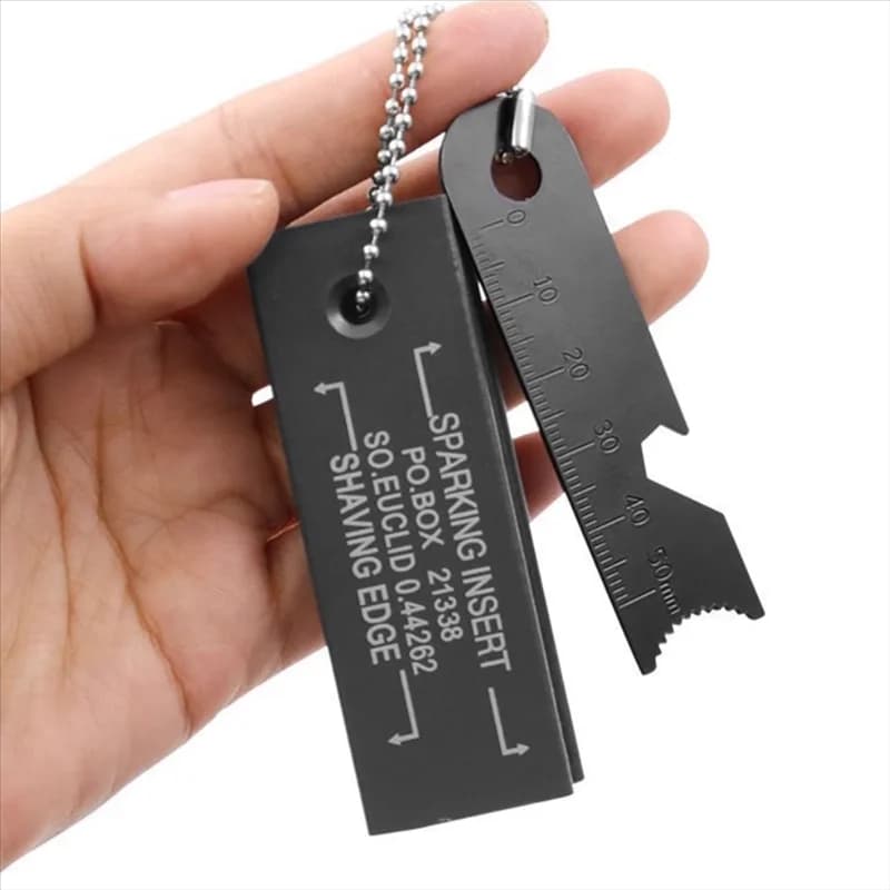 عصا مغنيسيوم مقاومة للماء مع حجر صوان وفولاذ، عدة بدء نار أساسية للتخييم والبقاء - 2