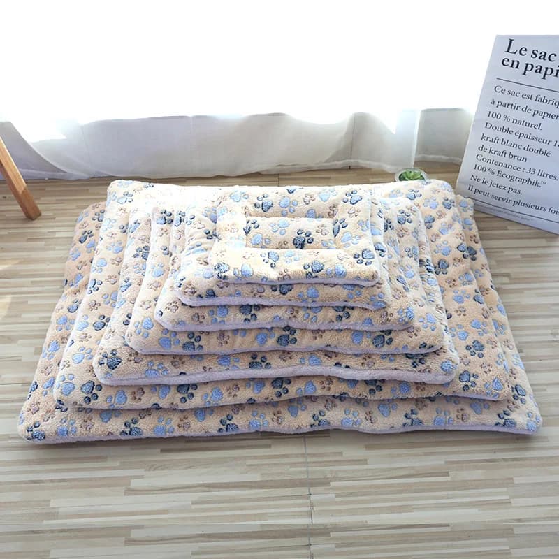 Thicken Cat Mat Breathable Flannel Cat Sleeping Mat Soft Dog Cushion for Small Dog Winter Warm Cat Blanket - 4