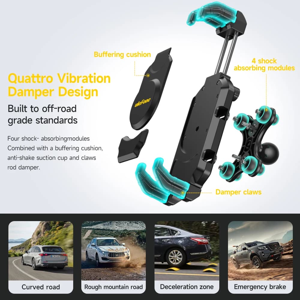Ulefone 360° Swivel Armor Mount Max Universal tablet/phone mount/For Armor Pad 3 Pro/Armor Pad Pro/Tab A11 Pro tablet holder - 5