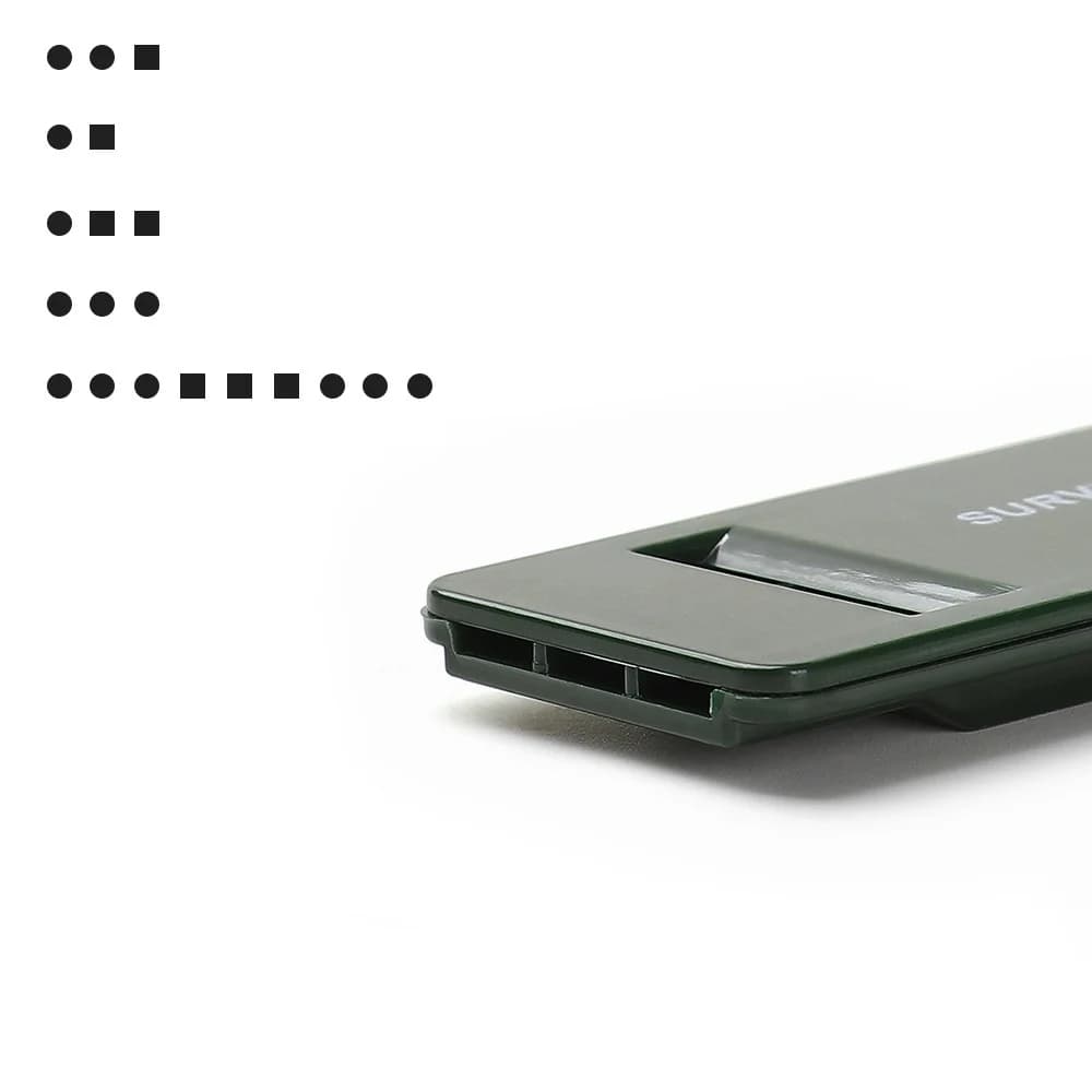 صفارة نجاة عالية الديسيبل محمولة متعددة الأصوات إكسسوارات تخييم وتسلق في حالات الطوارئ أداة EDC - 3