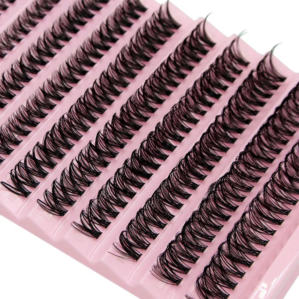Super Bunch Mink Eyelashes 1 Box/200 Bundles Natural Eyelash Extension 3D Russia Individual Cluster Makeup Tools Lashes Cilia - 6