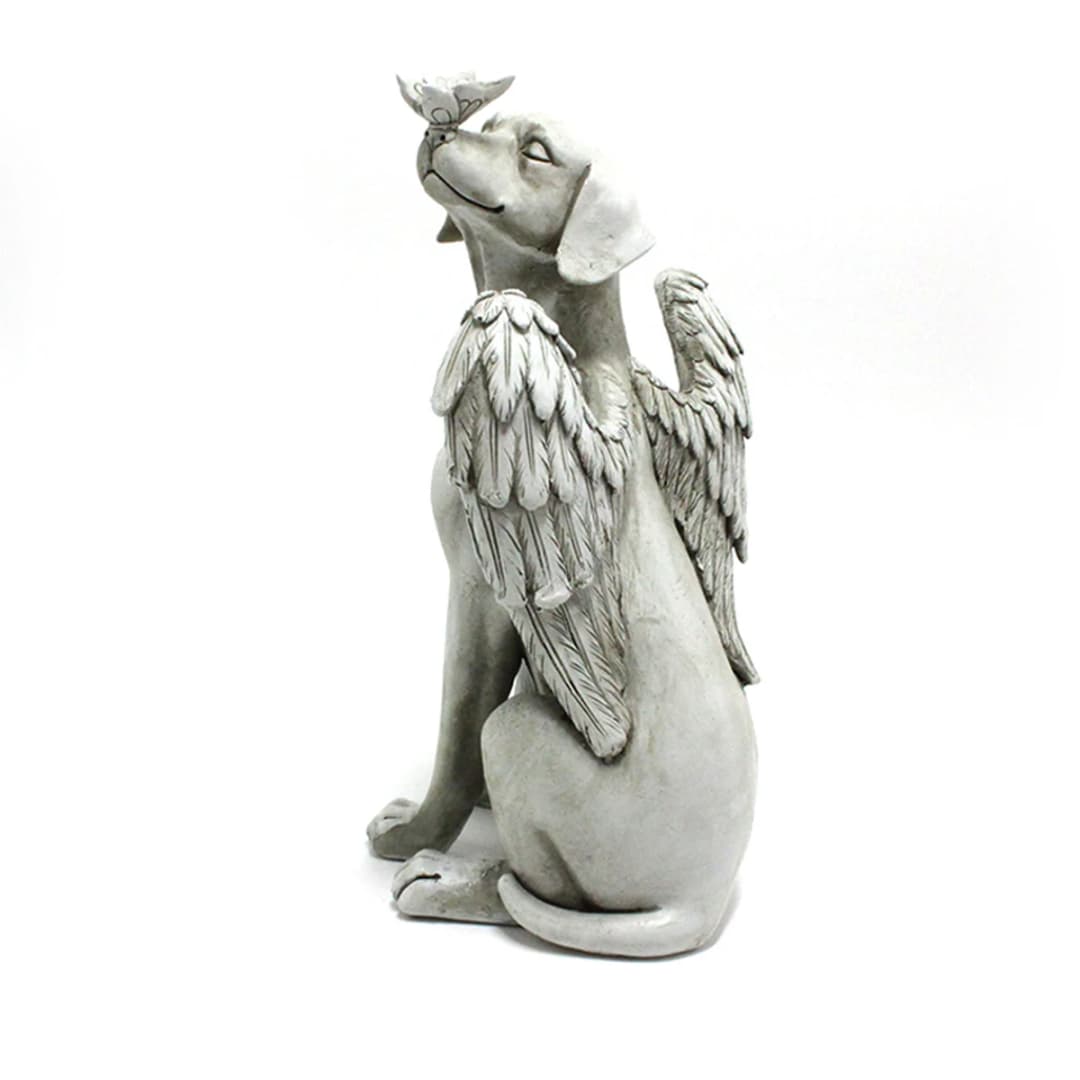 1pc Angel Dog Memorial Statue, Pet Memorial Stone For Dogs, Angel Dog Memorial Gifts, Dog Passing Away Bereavement Gifts, Pets G - 4