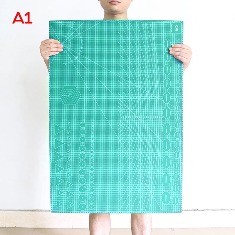 A1 A2 A3 A4 PVC Cutting Mat Board Durable Self-healing DIY Sewing Student Art Paper Cutting Engraving Cut Pad Leather Craft Tool - 2