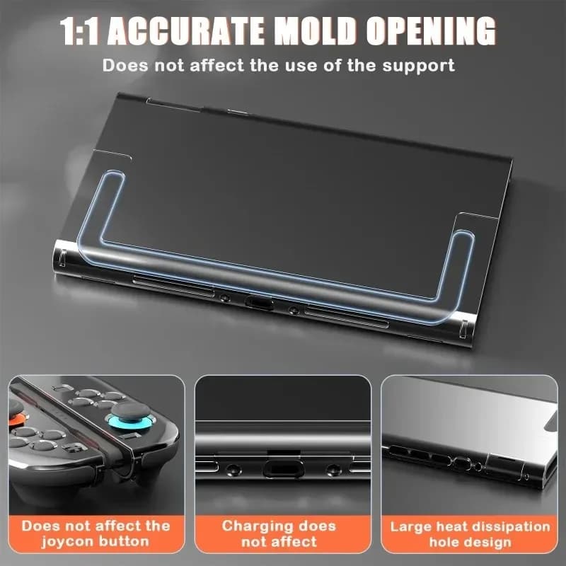 Transparent PC Hard Case Protective Shell Cover For NS Switch 2 Game Console Joy-con Back Full Protector for Switch Accessories - 4
