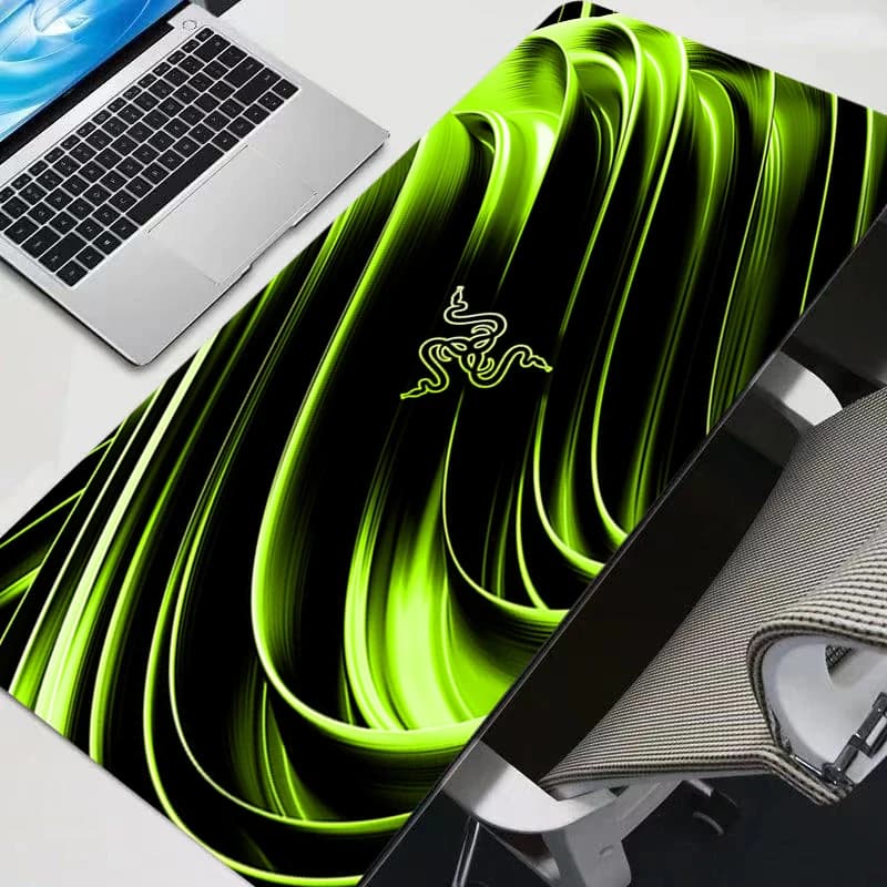 Luxury Fashion Razer Mouse Pad Office laptop rubber Anime Gaming PC Accessories Mousepad Anti-slip Desk Mat Keyboard Tablet Pad - 4