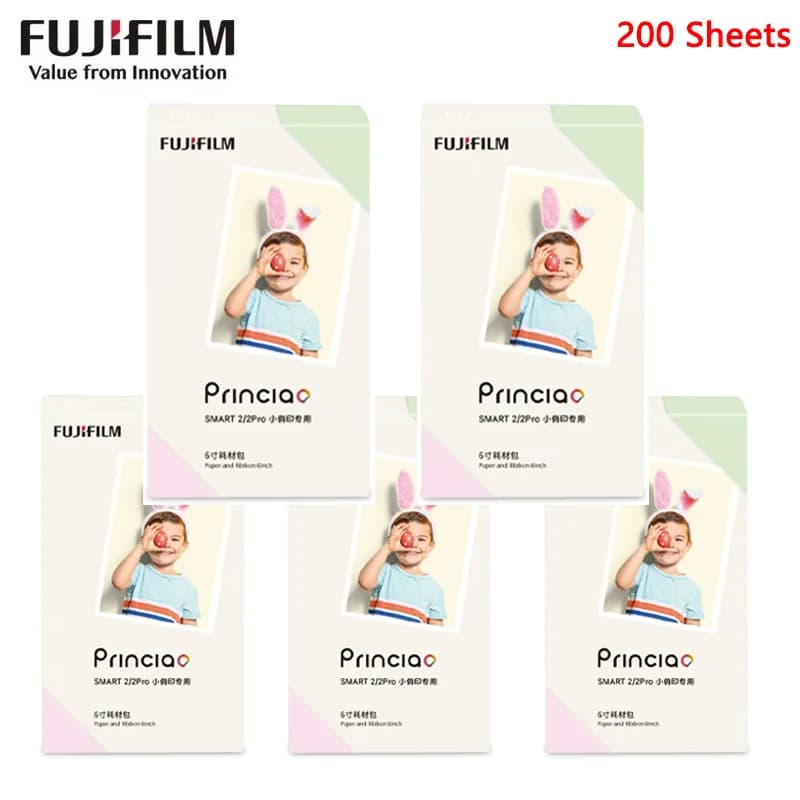 Fujifilm PrinCiao Xiaoqiao Printing 40-200 Sheets Paper Digital Photo Film Consumables Package For Fujifilm Princiao Smart II - 3