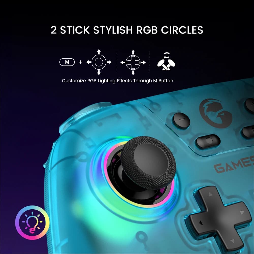 GameSir Nova Wireless Switch Controller Bluetooth Gamepad Hall Effect Joystick for Nintendo Switch iPhone Android Phone PC - 5
