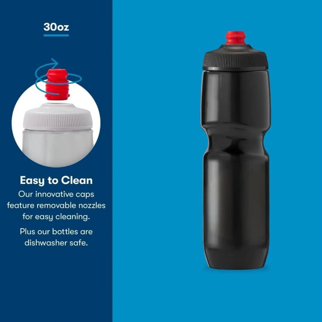 زجاجة مياه للدراجة الهوائية 550/750 مل، خفيفة الوزن مع صمام سحب ودفع، مثالية لجولة فرنسا - 5