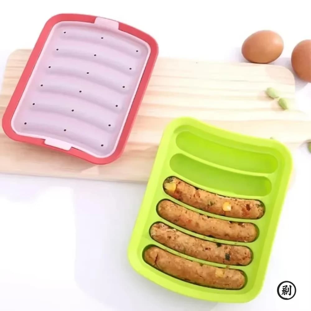 DIY Food Grade Silicone Sausage Mold Baby Food Supplement Tool Home Made Hot Dog Ham Sausage Baking Mold Sausage Mold - 4