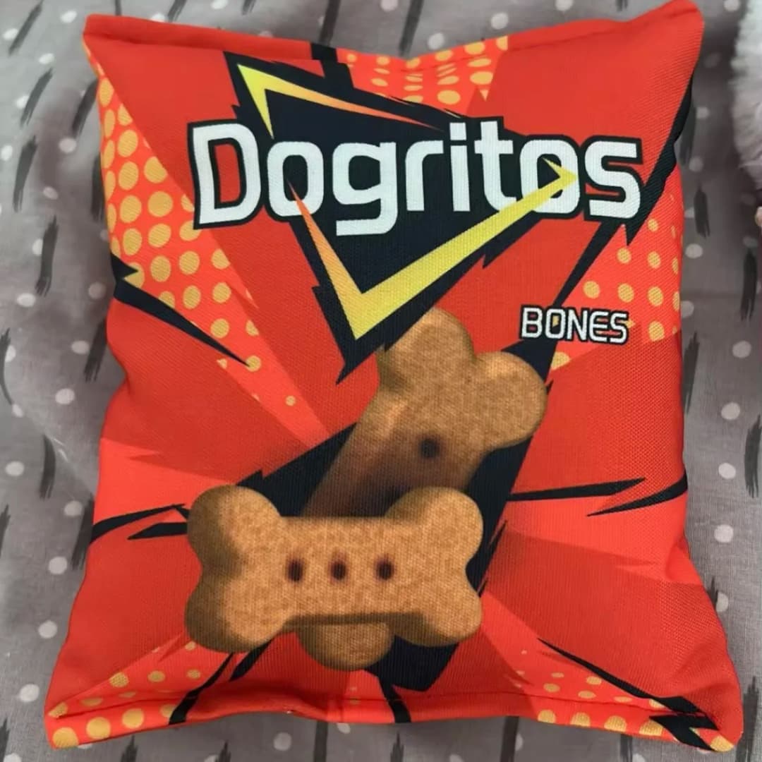 Funny Crisps Dog Toys Interaction Chew Molars Plush Dog Toys Bite Resistance Clean Teeth Oral Cavity Puppy Toys Pet Accessories - 4