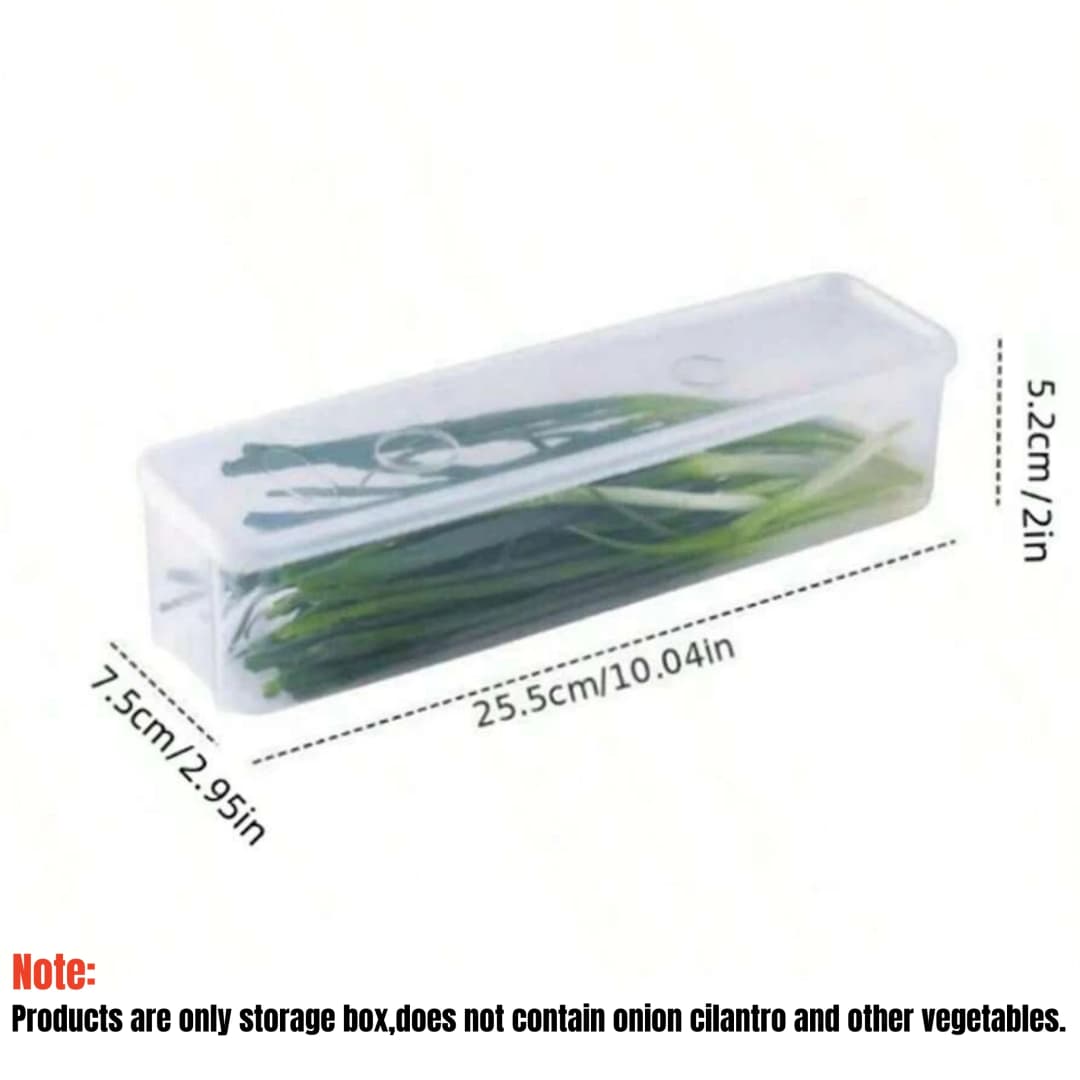 1/2/4Pcs Refrigerator Storage Boxes With Lid Plastic Fresh Keeping Box Kitchen Scallions Cilantro Eggs Noodles Sealed Container - 6