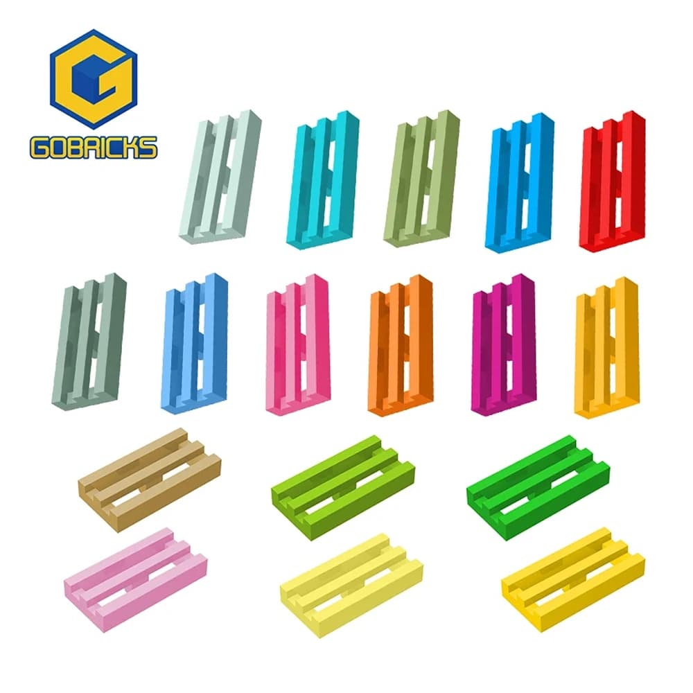 قطع طوب Gobricks MOC 1X2، متوافقة مع 2412 و30244، مكعبات بناء DIY، لغز أطفال، هدية لعبة