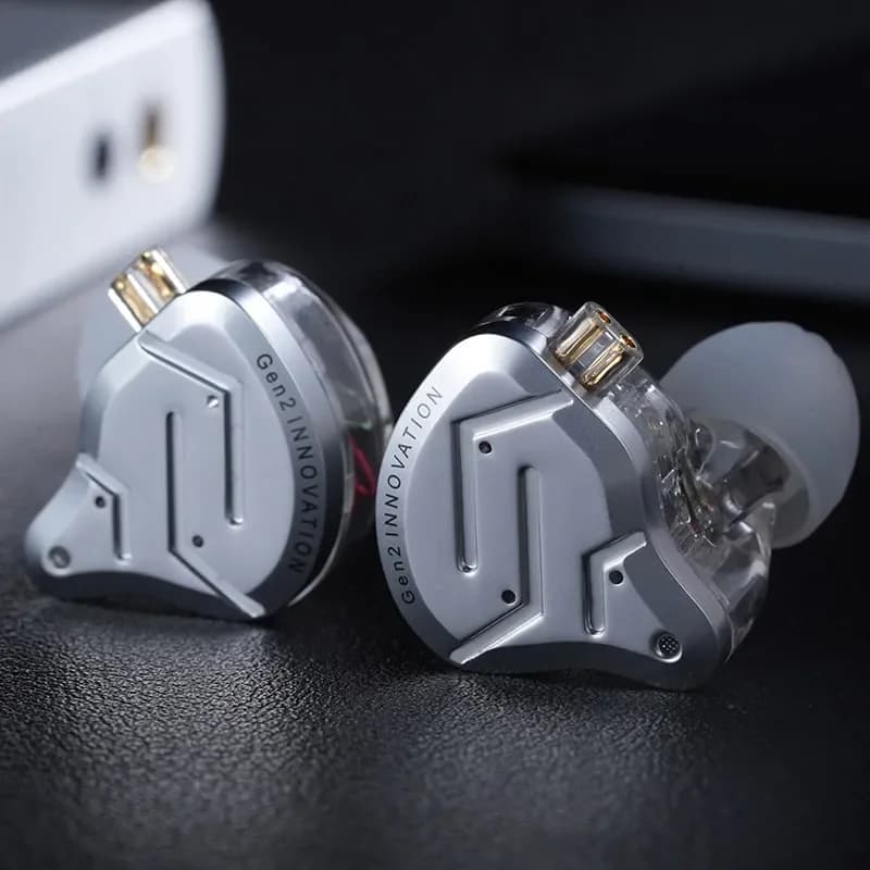 KZ ZSN Pro 2 هايبرد درايف 1BA+1DD سماعات أذن معدنية هاي فاي باس هيدست دي جي سماعات رياضية عازلة للضوضاء - 5