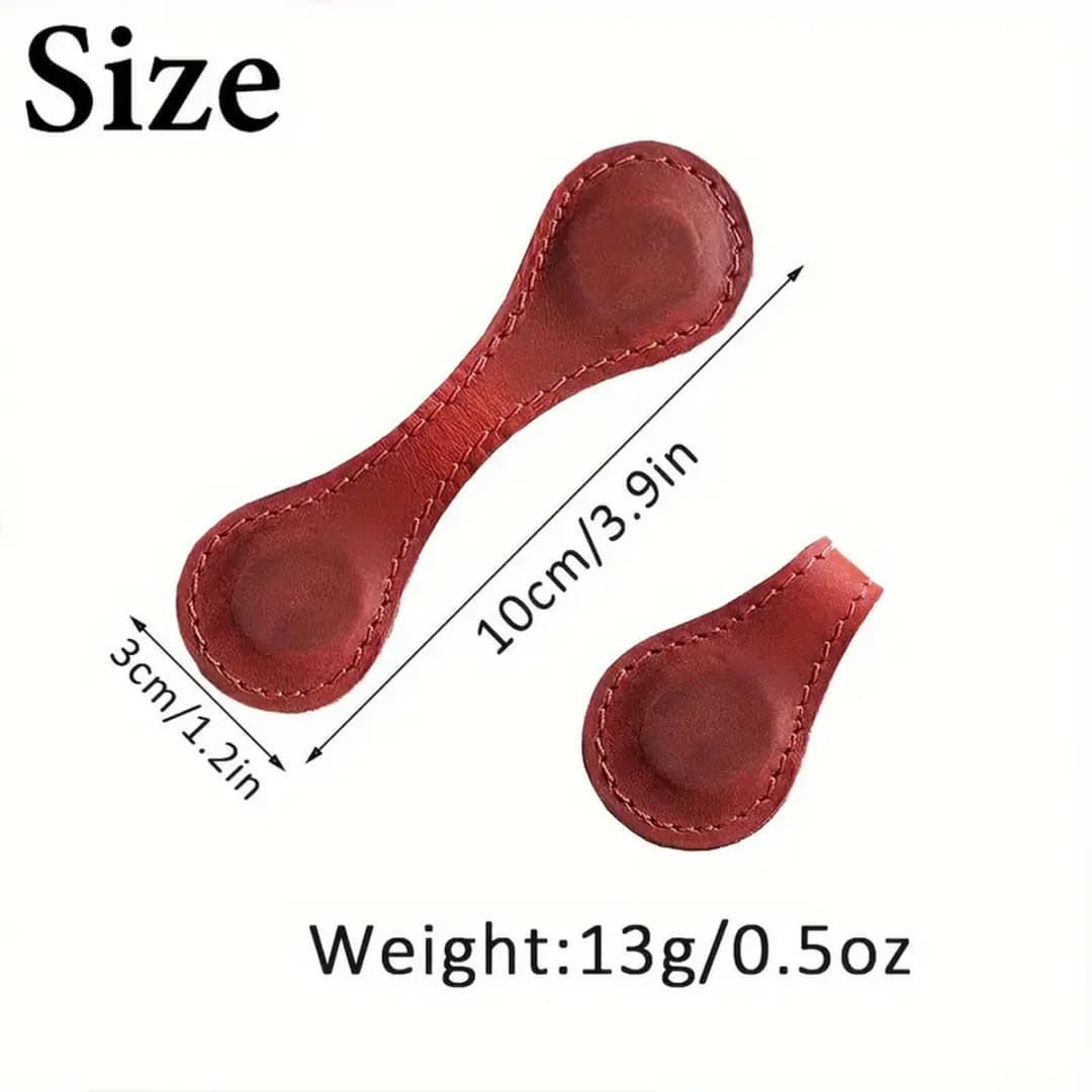 مرجعية مغناطيسية شخصية من الجلد الصناعي، مشبك مغناطيسي على الوجهين للمذكرات والكتب - 2